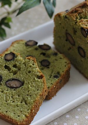 おせちの残りで♪美味！抹茶と黒豆のケーキ-レシピのメイン写真