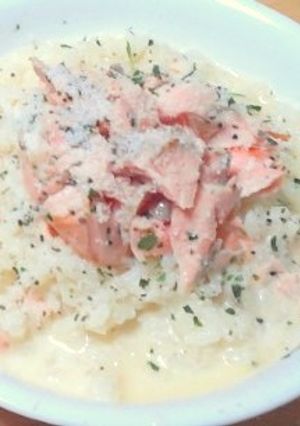 カンタン鮭のリゾット-レシピのメイン写真