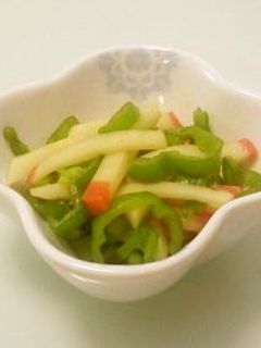お弁当に♪ピーマンと蒲鉾のダシダ炒め-レシピのメイン写真