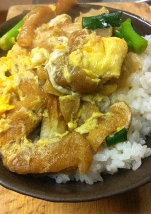 油揚げとちくわの丼～♪( ´▽｀)-レシピのメイン写真