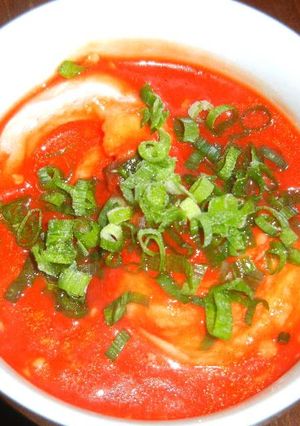 チーズ入り トマト雑煮-レシピのメイン写真