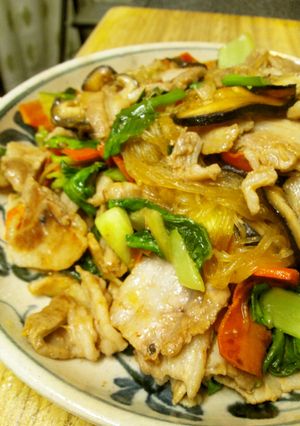ご飯がすすむ！肉野菜と春雨の中華炒め-レシピのメイン写真