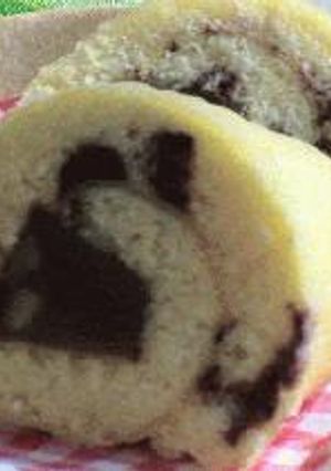 栗入り水羊羹入りロールケーキ-レシピのメイン写真