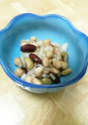 あっさり梅味 豆サラダ-レシピのメイン写真