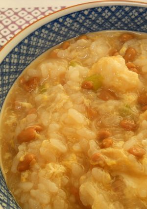 納豆のお粥-レシピのメイン写真