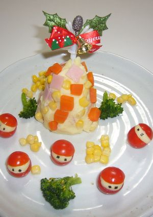 クリスマスに☆ポテサラツリー-レシピのメイン写真
