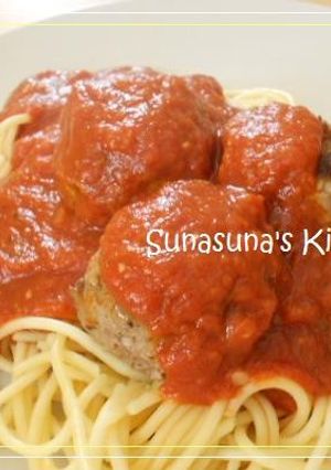 ◆ミートボールパスタ（トマトソース）☆-レシピのメイン写真
