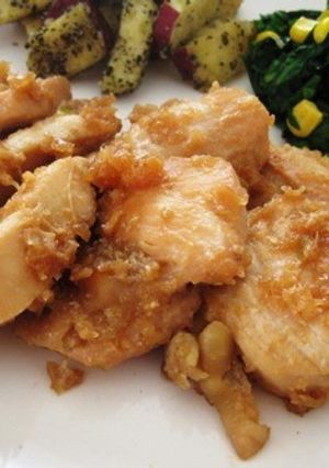 柔らかムネ肉たまねぎソース焼き-レシピのメイン写真