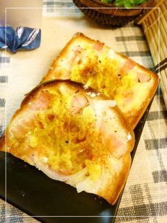 ベーコン×玉葱の和風カレートースト-レシピのメイン写真