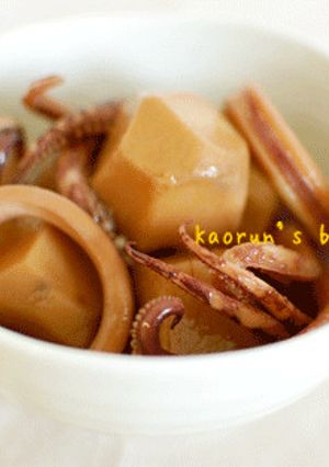 おつまみにもピッタリ！里芋といかの煮物-レシピのメイン写真