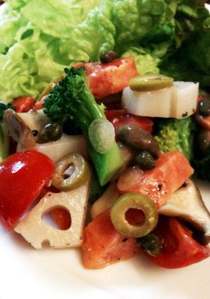 温野菜と鮭のサラダ for白ワイン-レシピのメイン写真
