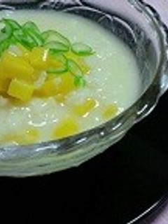 <減塩> インカのめざめの白味噌かゆ-レシピのメイン写真