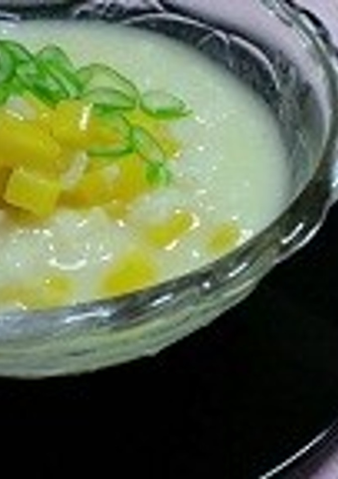 <減塩＞　インカのめざめの白味噌かゆ-レシピのメイン写真