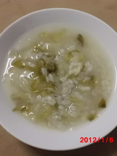 雑穀レシピ⑤押し麦と白菜のおかゆ-レシピのメイン写真
