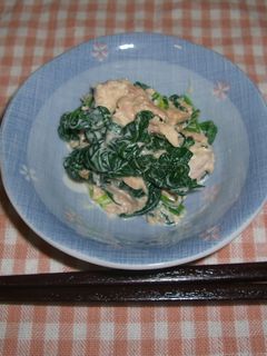 *ほうれん草とツナの和えもの*その②-レシピのメイン写真
