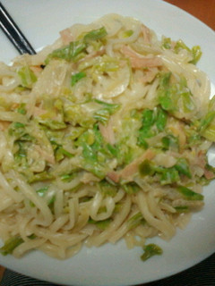 和風クリームうどん-レシピのメイン写真