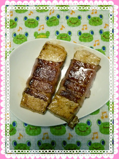 焼き豆腐のベーコン巻き-レシピのメイン写真