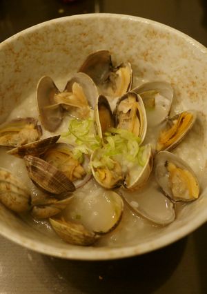 あさりのうまみを塩味で味わう　おかゆ♪-レシピのメイン写真