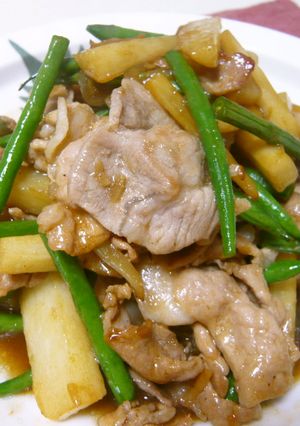 箸がとまらん！豚肉と長芋のオイスター炒め-レシピのメイン写真