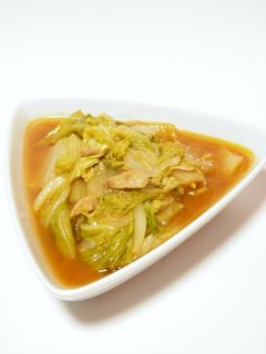 白菜 半玉使用*ツナ ケチャップ煮-レシピのメイン写真