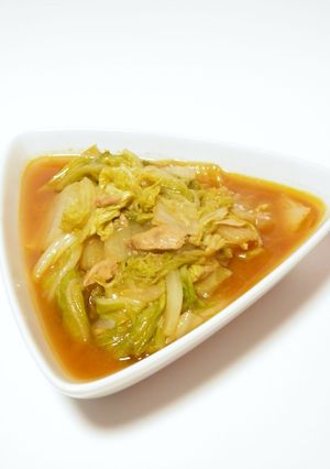 白菜 半玉使用＊ツナ ケチャップ煮-レシピのメイン写真