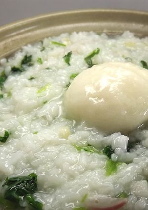 土鍋で!京都の七草粥はお餅入り♪-レシピのメイン写真