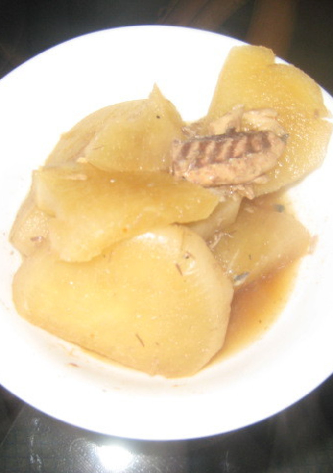 hawaiiで簡単大根とさば缶の煮物-レシピのメイン写真