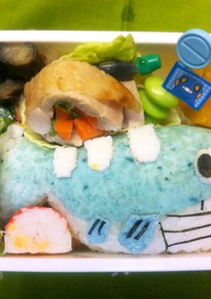 キャラ弁　ホエルオー（ポケモン）-レシピのメイン写真