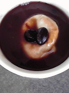 レンジで簡単☆黒豆入り水ようかんしるこ♪-レシピのメイン写真