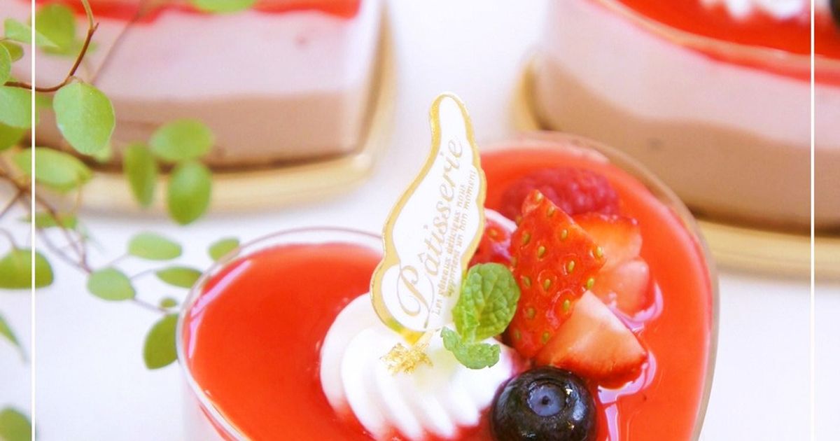 ちょこムース ストリームライン ストロベリーのストロベリーとチョコのムース