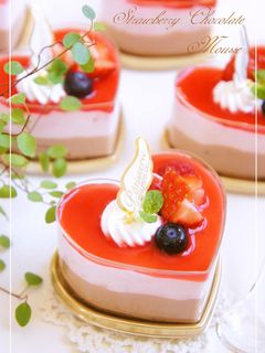 ⁂苺♡チョコムースケーキ⁂-レシピのメイン写真
