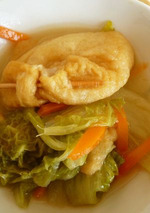 餅とあげと白菜で美味しいな～-レシピのメイン写真