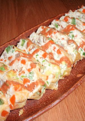 シャキシャキ野菜と鶏肉の和風ミートローフ-レシピのメイン写真