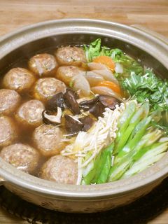 肉団子鍋-レシピのメイン写真