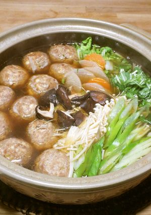 肉団子鍋-レシピのメイン写真