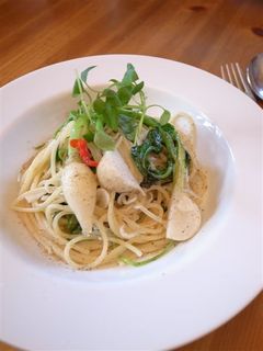 七草パスタ♪七草としらすのペペロンチーノ-レシピのメイン写真