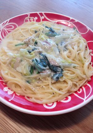 子供とランチ☆簡単豆乳クリームパスタ♪-レシピのメイン写真
