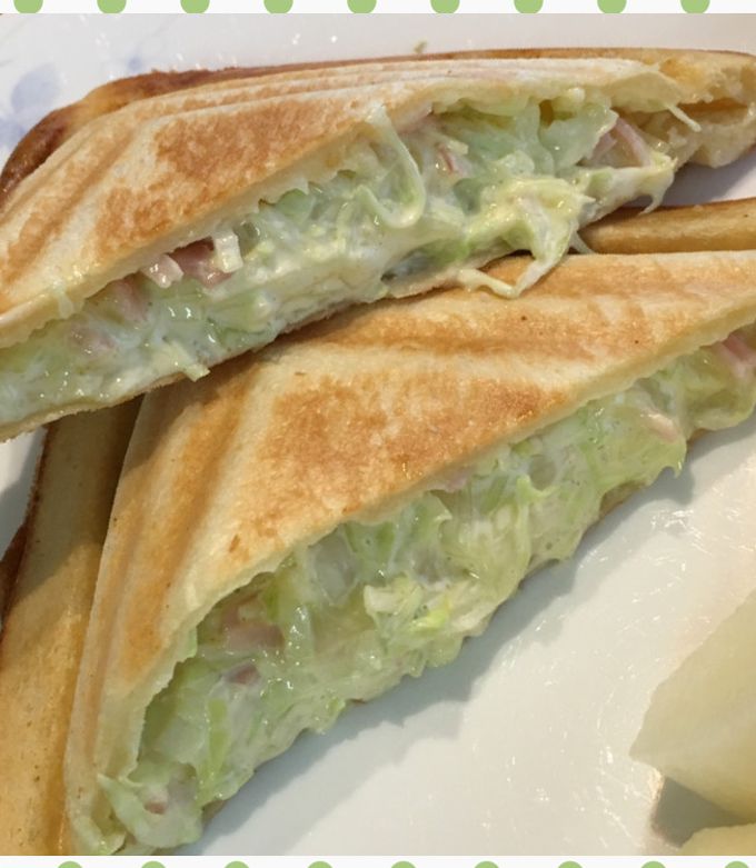 キャベツたっぷりホットサンド♪-レシピのメイン写真