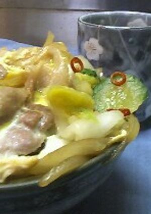 電子レンジで３分☆他人丼の作り方-レシピのメイン写真