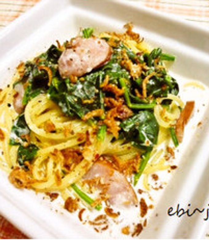 コク旨♡ほうれん草のクリームパスタ-レシピのメイン写真