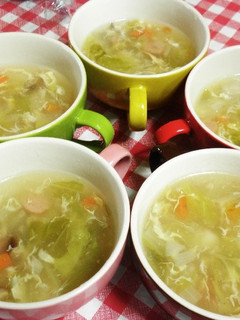 ぽかぽか~温まる中華スープ-レシピのメイン写真