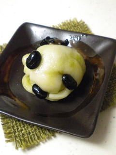抹茶黒豆もち-レシピのメイン写真