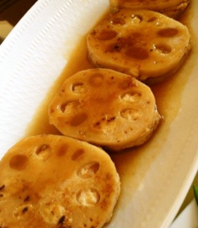 桜海老が美味しい、ピリ辛レンコンはさみ焼 by ☆にわなおみ