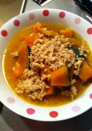 かぼちゃのそぼろ煮-レシピのメイン写真