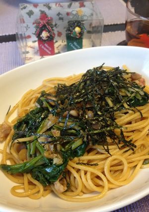 ほうれん草ベーコンしょう油パスタ-レシピのメイン写真