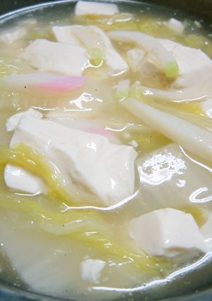 白菜と豆腐のかまぼこあんかけ-レシピのメイン写真
