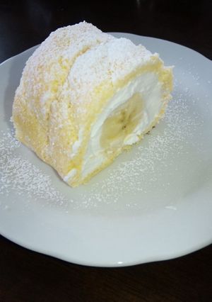 バナナのロールケーキ-レシピのメイン写真