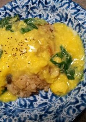 とろとろ卵のきのこのチャーハン-レシピのメイン写真