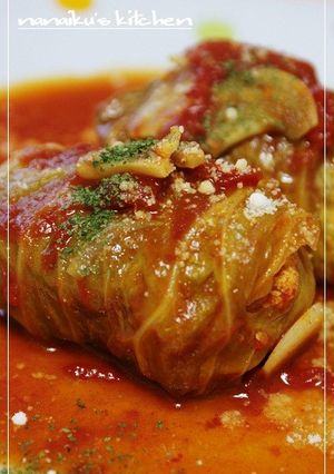 豆腐入りロールキャベツ♡トマトソース-レシピのメイン写真