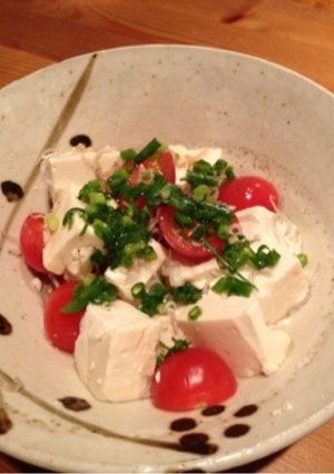 塩豆腐とトマトのサラダ-レシピのメイン写真